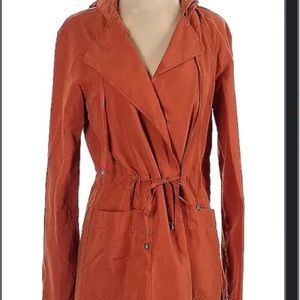 Burnt Orange Blazer with Hoodie